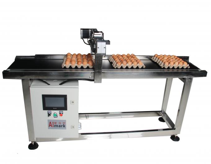 Impresora de inyección de tinta de 400W cinta transportadora de codificación de huevos para la fecha de impresión de huevos 0