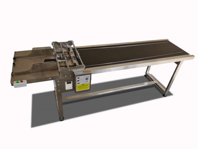 Línea de alimentos Semi automático de fricción de alimentación de la máquina de juego con impresora de inyección de tinta 0