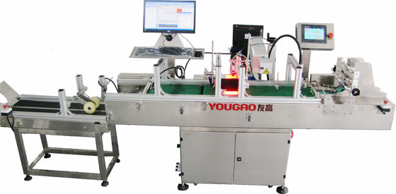40m min Sistema de inspección visual Yougao con detección y rechazo de productos
