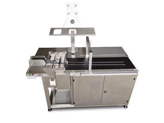 Acero inoxidable 60p/min Alimentador de bolsas de fricción con dispositivo de detección