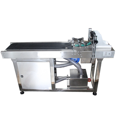 600pcs/min Máquina de alimentación de código de lote de fricción con sistema de vacío