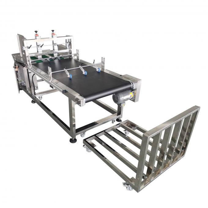 Máquina de alimentación de cartón horizontal corrugado de cartón de acero inoxidable 0